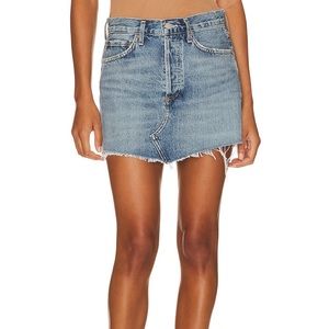 NWOT AGOLDE Parker Angled Hem Skirt in Entrance Size 32